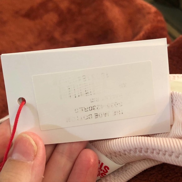 nwt solid & striped blush high leg bikini bottoms - Picture 5 of 5